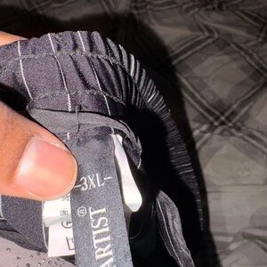 Black Pinstripe Pants 3XL